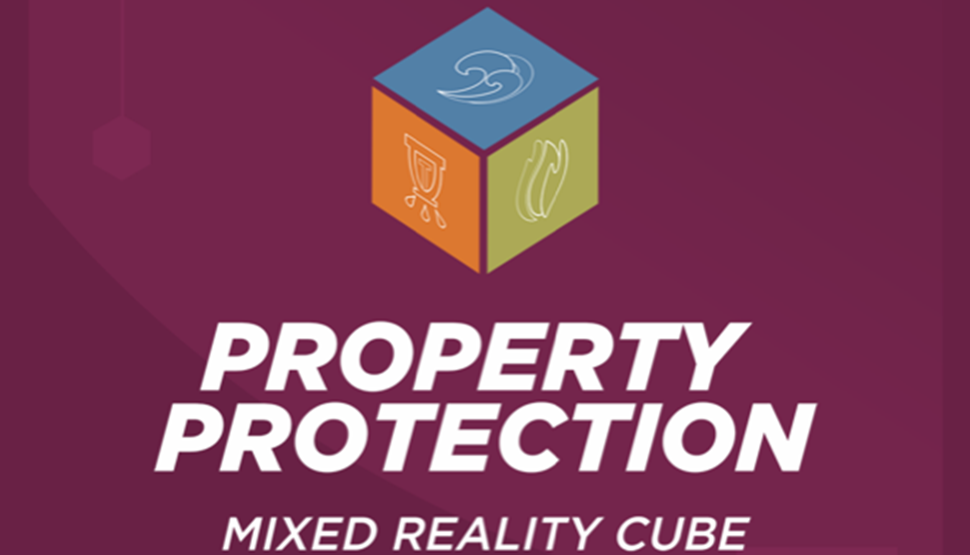 Property protection mixed reality cube